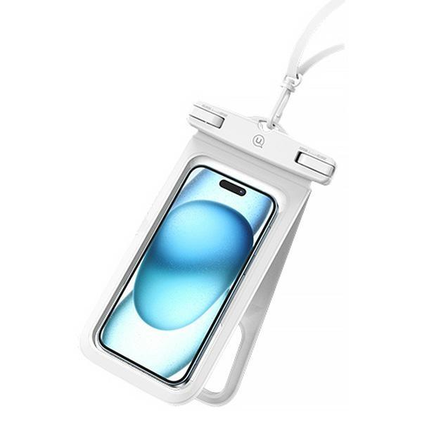 USAMS Dubbel Vattentät Mobilväska 6.7" IP68 - Vit
