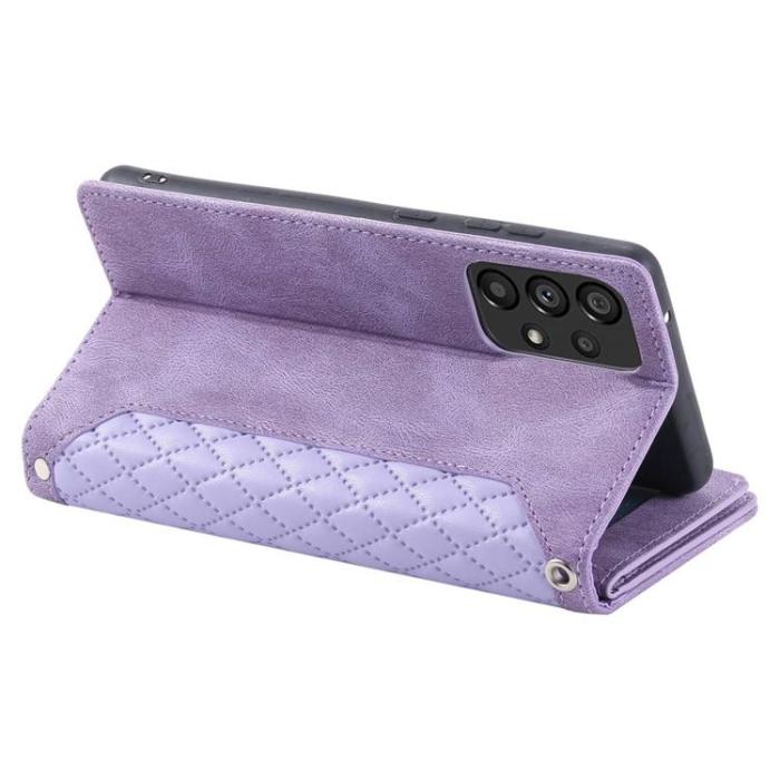 A-One Brand - Galaxy A33 5G Plånboksfodral Rhombus Grid - Lila