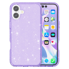 A-One Brand - iPhone 17 Mobilskal Glittrande Puderglitter - Lila