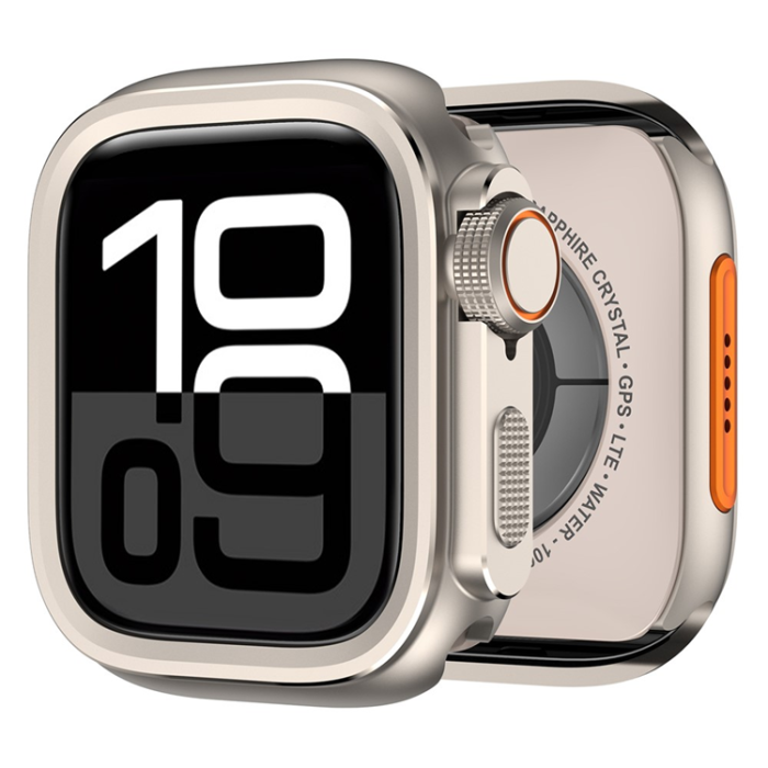 A-One Brand - Apple Watch 10 (46mm) Skal Ultra Alloy Metal - Titanium