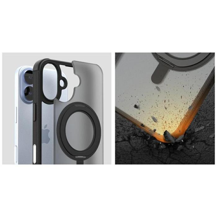 Araree - Araree iPhone 17 Mobilskal MagSafe Duple M Stand - Svart