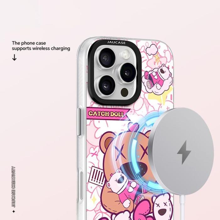 JAUCASE - JAUCASE iPhone 16 Pro Mobilskal MagSafe - Puppet Bear