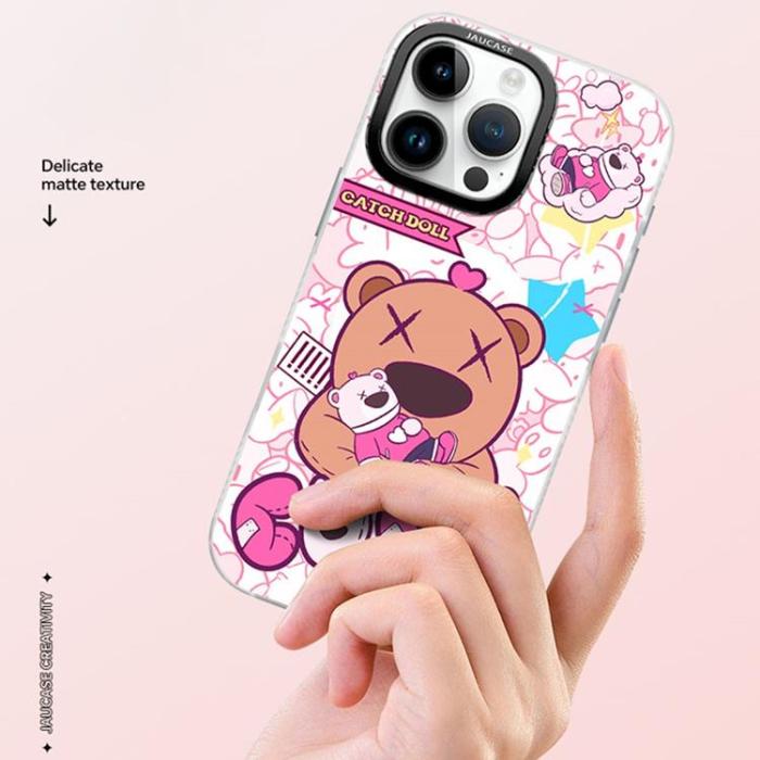 JAUCASE - JAUCASE iPhone 16 Pro Mobilskal MagSafe - Puppet Bear