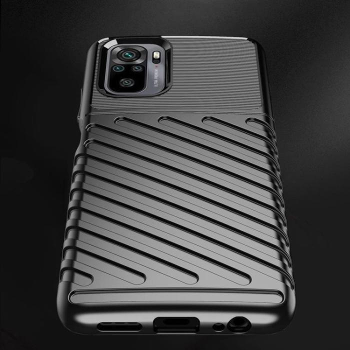 OEM - Xiaomi Redmi 10 Skal Thunder Flexible Tough Rugged - Svart