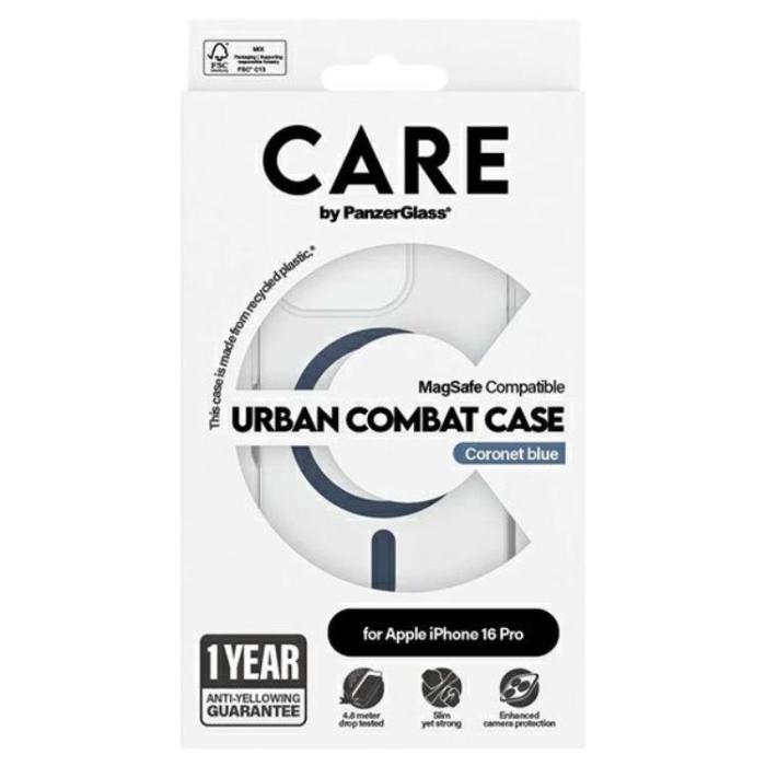 PanzerGlass - CARE By PanzerGlass iPhone 16 Pro Mobilskal MagSafe - Blå