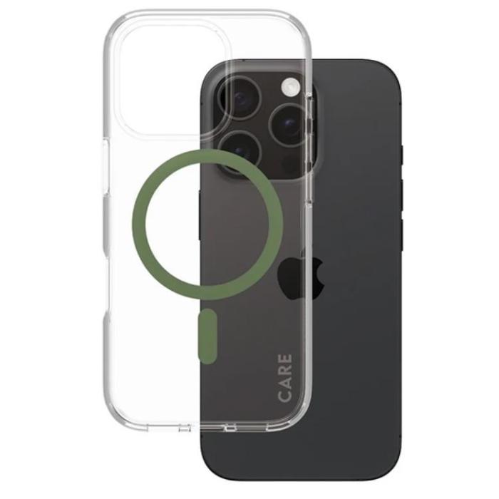 PanzerGlass - CARE By PanzerGlass iPhone 16 Pro Mobilskal MagSafe - Grön
