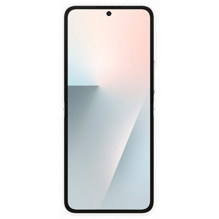 Samsung - Samsung Galaxy Z Flip 7 FE Mobilskal Silikon Ringhållare - Vit