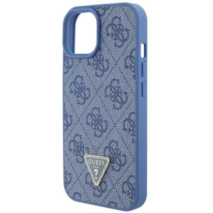 Guess - Guess iPhone 15 Mobilskal Triangle Strass - Blå