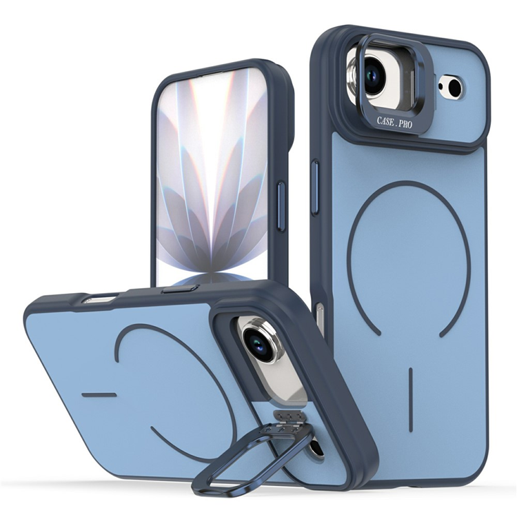 iPhone Air Mobilskal MagSafe Skin-Touch Kickstand - Blå (Blå) | 2353 | AlltMobil