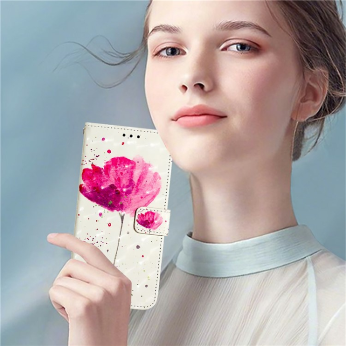 A-One Brand - iPhone 16 Pro Max Plånboksfodral Printing Pattern Med Rem