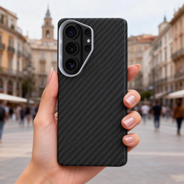 Tech-Protect - Tech-Protect Mobilskal För Galaxy S26 Ultra Magsafe Ion Carbon - Svart/Silver