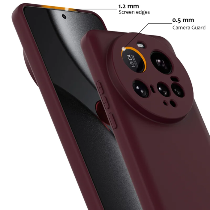 A-One Brand - Xiaomi 15 Ultra Mobilskal MagSafe Liquid Silikon - Vinröd