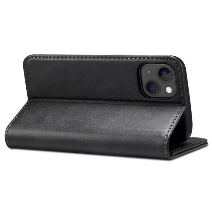 SUTENI - SUTENI iPhone 14 Plus Plånboksfodral Magnetic Kickstand - Svart