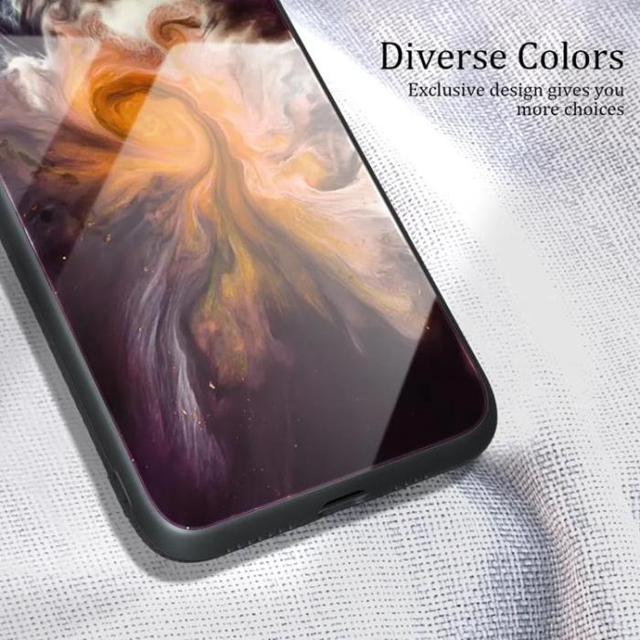 Taltech - Galaxy A55 Mobilskal Marmormålad - Blå