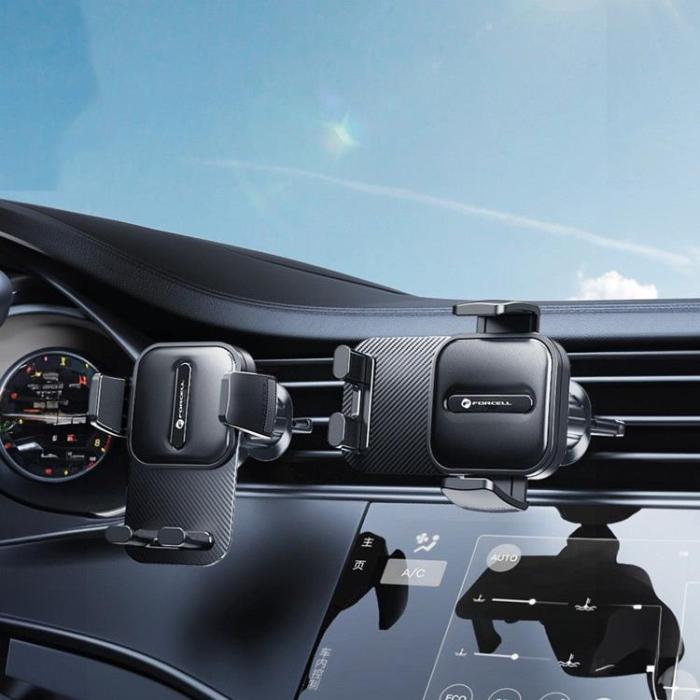 Forcell - Forcell Bilhållare Magnetic F-Grip GuardianAV - Svart