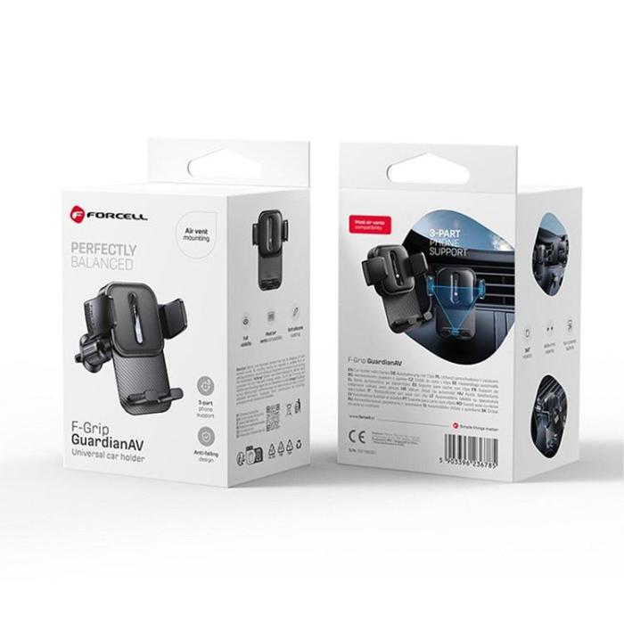 Forcell - Forcell Bilhållare Magnetic F-Grip Guardian - Svart