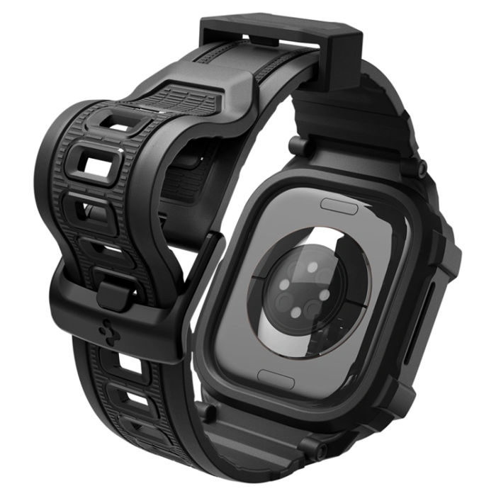 Spigen - Spigen Armband För Apple Watch 12 (46mm) Rugged Armor Pro - Matte Svart