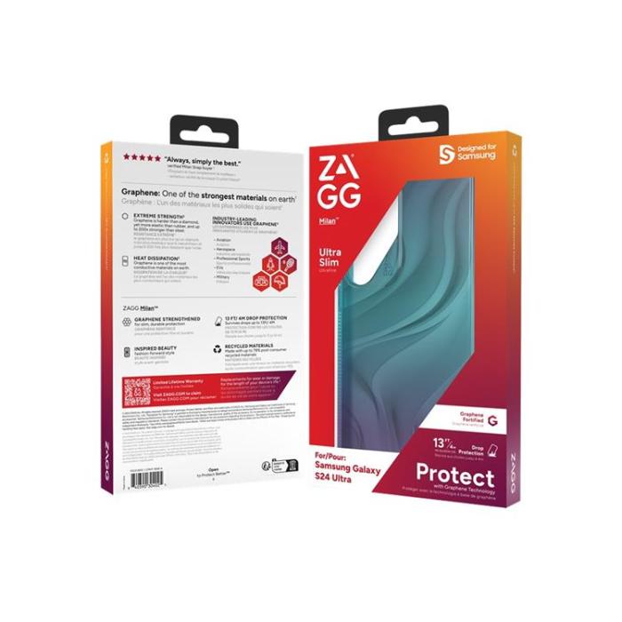 Zagg - ZAGG Galaxy S24 Ultra Mobilskal Milan - Blå