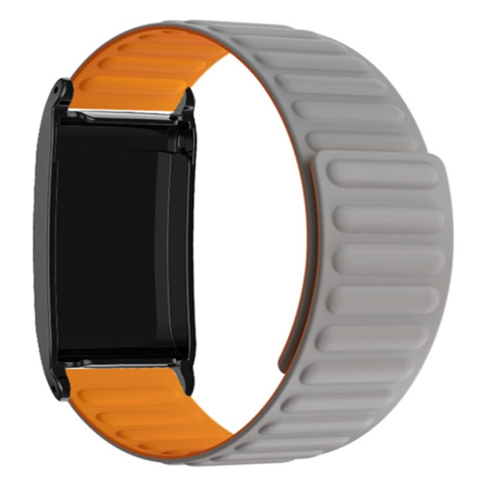 A-One Brand - Whoop 4.0 Armband Magnetic Silikon - Grå/Orange