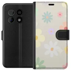 iSecrets - Plånboksfodral till OnePlus 10 Pro med fejdande blommor