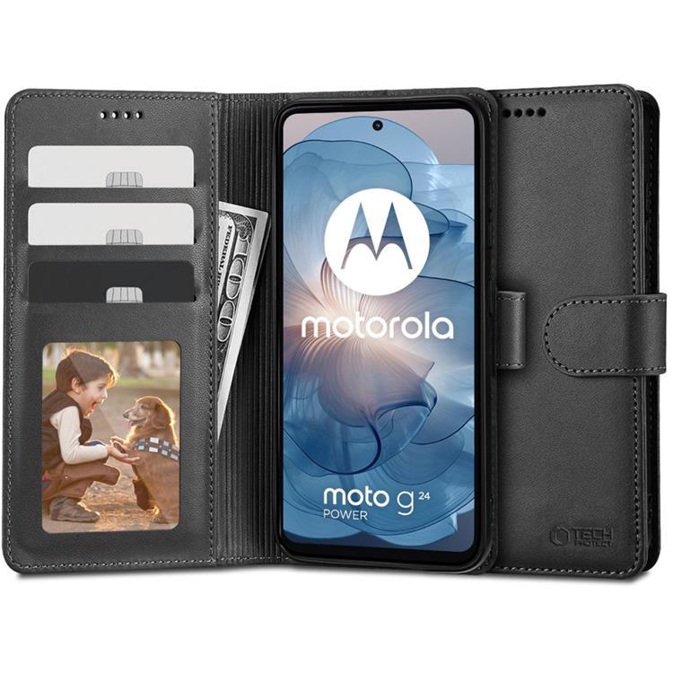 Tech-Protect Motorola Moto G24/G24 Power/G04 Plånboksfodral - Svart | 2353 | AlltMobil