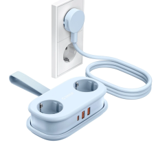ORICO - Orico 5in1 Grenuttag 20W GaN 2xUSB-A 1xUSB-C 2xAC AP3 - Bl&aring;