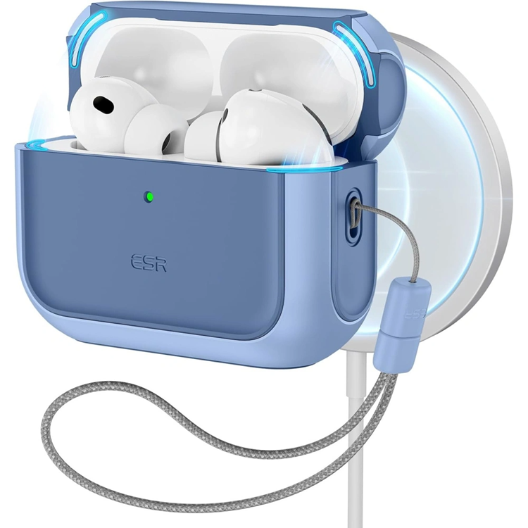 ESR Airpods Pro 3 Skal Magsafe Orbit Halolock - Powder Blå | 2353 | AlltMobil
