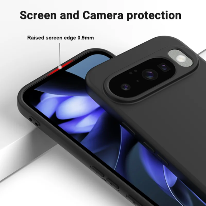 A-One Brand - Google Pixel 10 Mobilskal Liquid Silicone - Svart