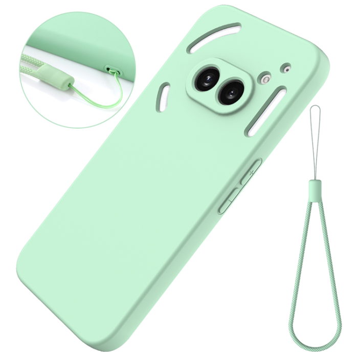 A-One Brand - Nothing Phone (2a) Plus Mobilskal Liquid Silikon med Handrem