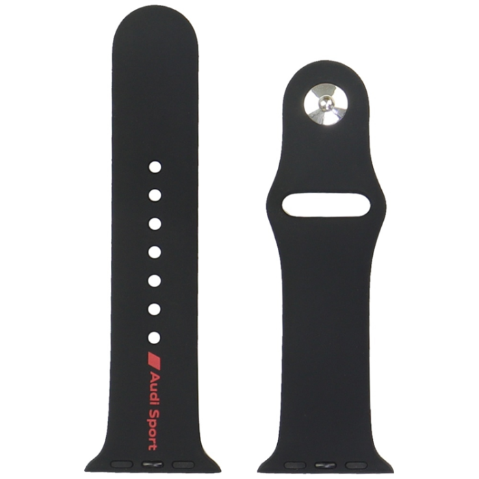 Audi - Audi Apple Watch 44/45/46/49mm Armband Sport Logo - Svart
