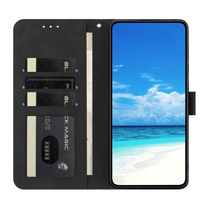OEM - Samsung Galaxy A57 Plånboksfodral Konstläder Ställ Skydd - Svart