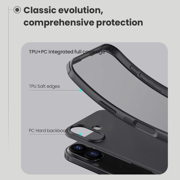 Nillkin - NILLKIN iPhone 17 Mobilskal MagSafe Frosted Shield Pro - Svart