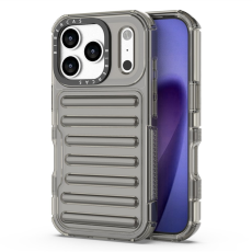 A-One Brand - iPhone 17 Pro Max Mobilskal Stripe Design Detachable - Grå