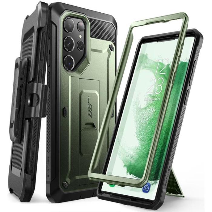 UTGATT - SupCase Galaxy S23 Ultra Skal Unicorn Beetle - Grön