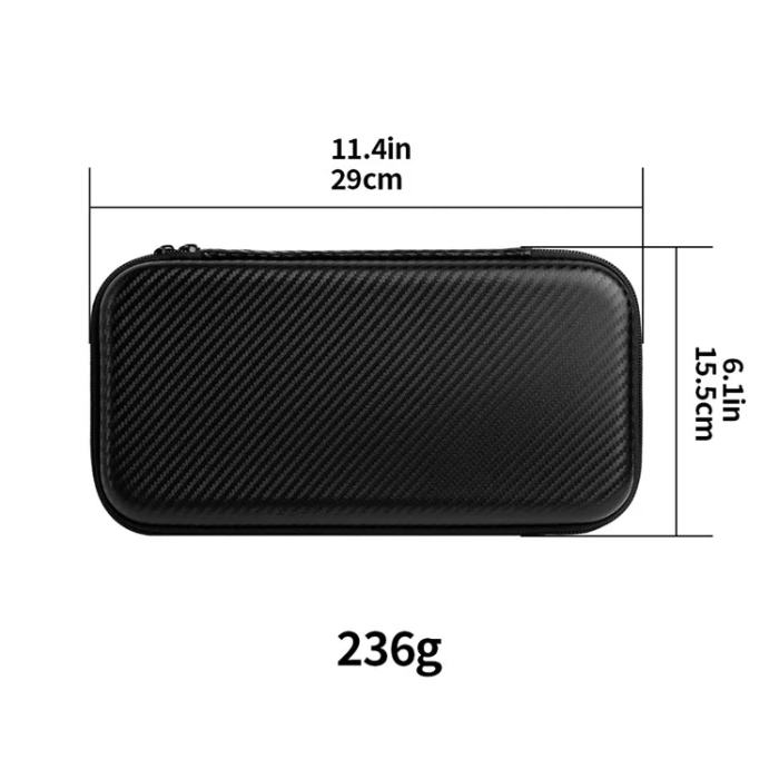 OEM - Nintendo Switch 2 Fodral Carbon Fiber - Svart