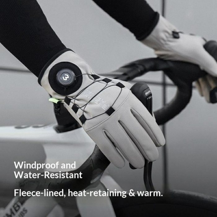 A-One Brand - Varma Handskar Cykel Vindtäta Anti Slip Fleece DB83 - Svart