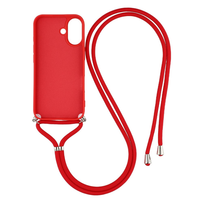 A-One Brand - iPhone 17 Mobilskal Med Axelrem - Röd