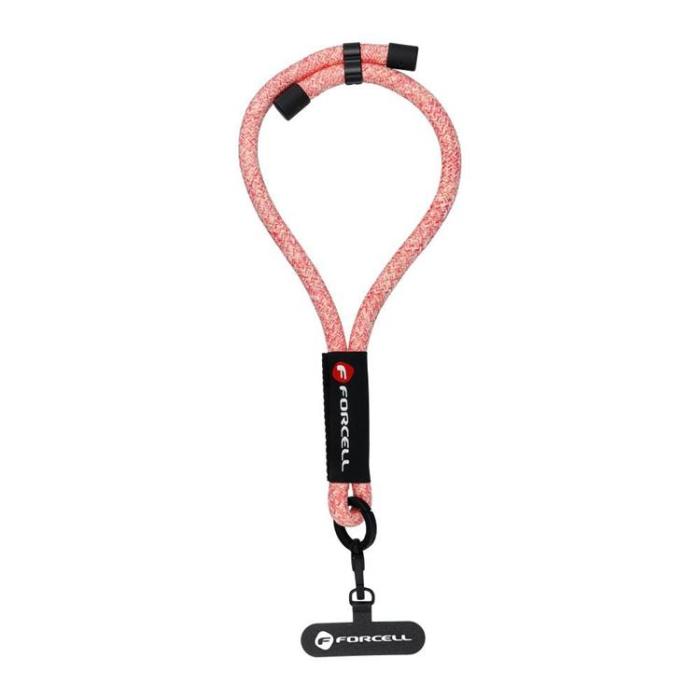 Forcell - Forcell Handled Mobilrem Lanyard med Justerbar Längd - Rosa