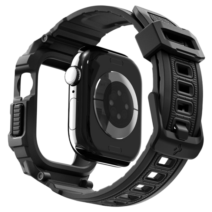 Spigen - Spigen Apple Watch 42mm Series 10 Skal Rugged Armor Pro - Matte Svart
