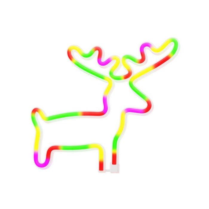 Forever Light - Forever Light LED Neon Light ELK Bat + USB FLNE12 - Flerfärgad