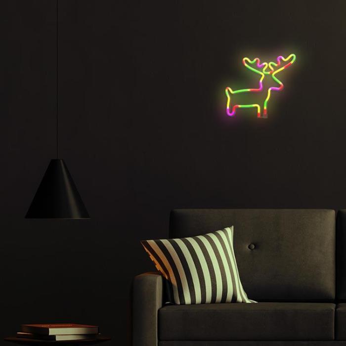 Forever Light - Forever Light LED Neon Light ELK Bat + USB FLNE12 - Flerfärgad