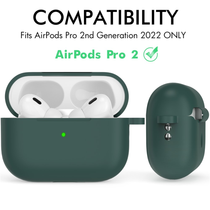 AHASTYLE - AHASTYLE AirPods Pro 2 Skal Silikon med Carabiner/Lanyard CS14