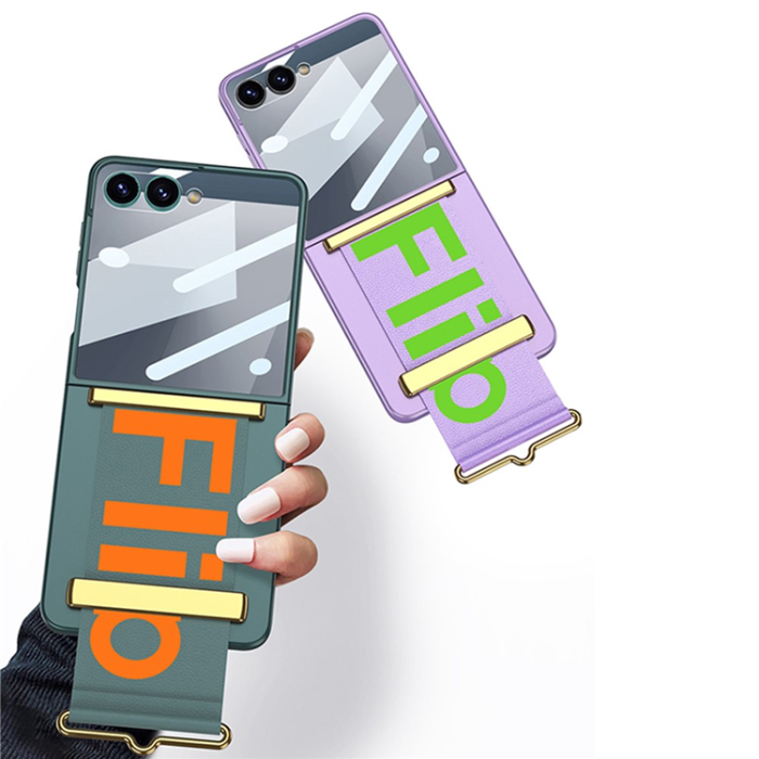 GKK - GKK Galaxy Z Flip 7 Mobilskal med Handledsrem och Skärmskydd