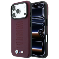 BMW - BMW Mobilskal F&ouml;r iPhone 18 Pro/17 Pro Magsafe M Blue Perfo - Burgundy
