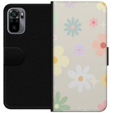 iSecrets - Pl&aring;nboksfodral till Xiaomi Redmi Note 10S med fejdande blommor
