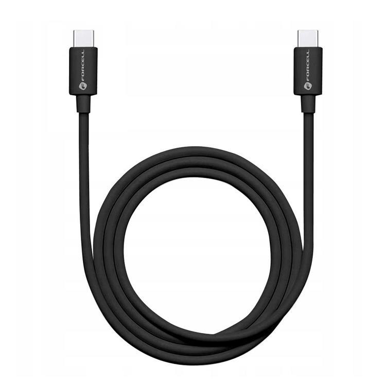Forcell USB-C till USB-C Kabel 1m PD 48W C293 TUBE - Svart | 3541 | AlltMobil