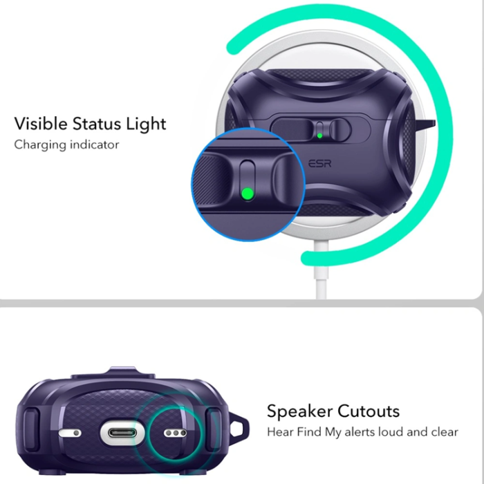 ESR - ESR Apple Airpods Pro 3 Skal Magsafe Cyber Flicklock