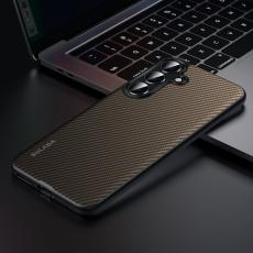 SULADA - SULADA Mobilskal till Galaxy S25 Gentleman Kevlar Metallknappar Brun