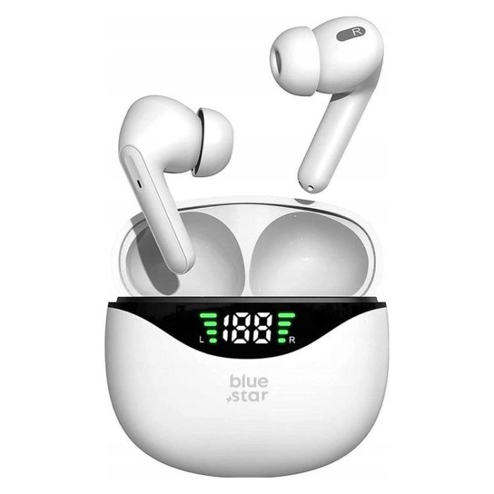 Blue Star - Blue Star Trådlösa In-Ear Hörlurar TWS T60 - Vit