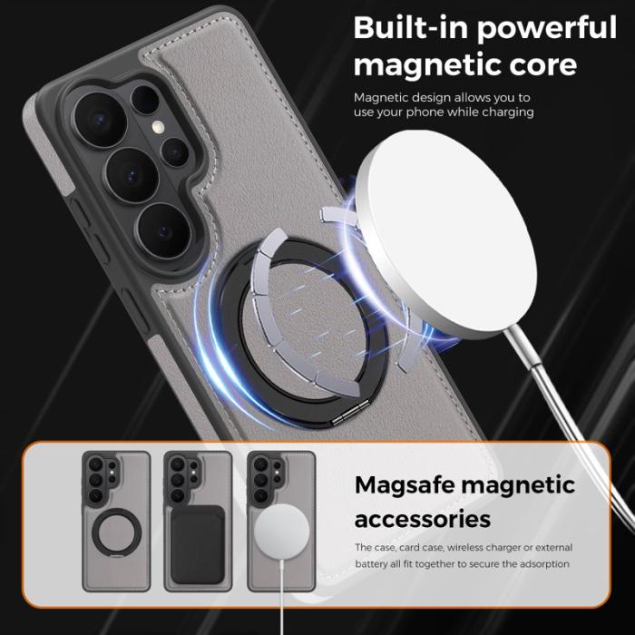 OEM - Mobilskal för Samsung Galaxy S26 Ultra Magnetiskt med Ring - Grå
